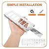 AUTSUPPL Number Stencils Set 3Cm Large Iron Spray Paint Templates Reusable Drawing Stencils for DIY Crafts and Painting Art Supplies with 6-Slot Galvanized Holder for Home and Workshop Use #2