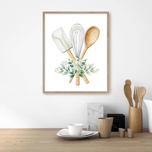 Ustensiles de cuisson affiche murale pour habiller un mur vide de restaurant - 2
