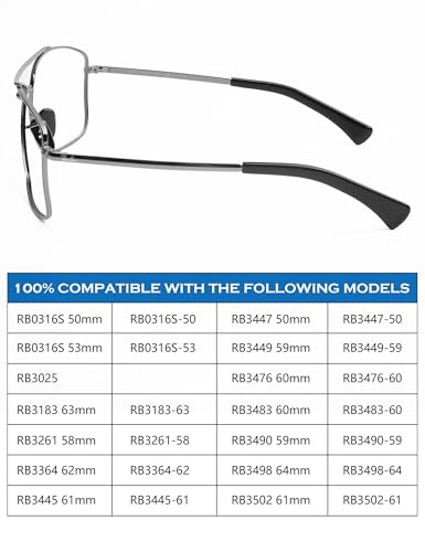 Image of 4 Pairs Replacement Nosepieces Nose Pads for Ray-Ban Aviator RB3025 RB3026 RB3044 RB3261 RB3483 Clubmaster RB3016 Sunglass