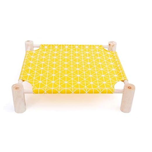 Pet Bed Cat Litter Four Seasons Universal Removable And Removable Cat Bed Summer Cat Litter Summer Cat Supplies Pet Bed Hammock Kennel Dog Bed Yellow Grid (17.5 Kg Cat And Dog Universal) Pet Cushion