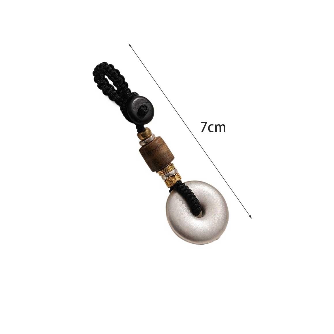 Llavero Llavero de seguridad for hombre de plata maciza, colgante Retro for coche de plata de ley, colgante for teléfono móvil, adorno for llave colgante de mochila Llaveros Para Llaves De Coche