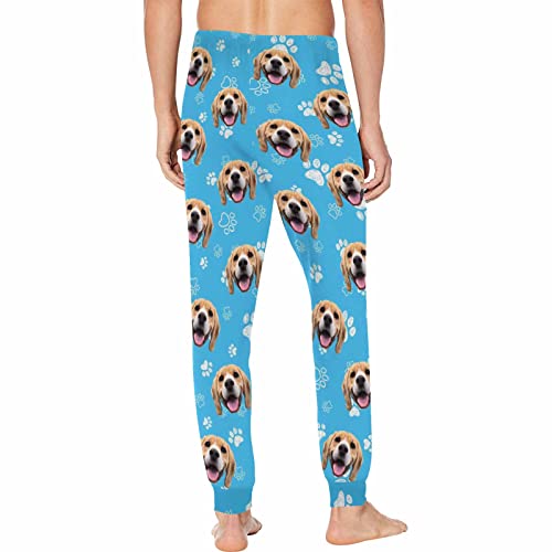 Custom Funny Pajamas Pants for Men, Dog Cat Pajamas Bottoms Pjs Trousers S-2XL2