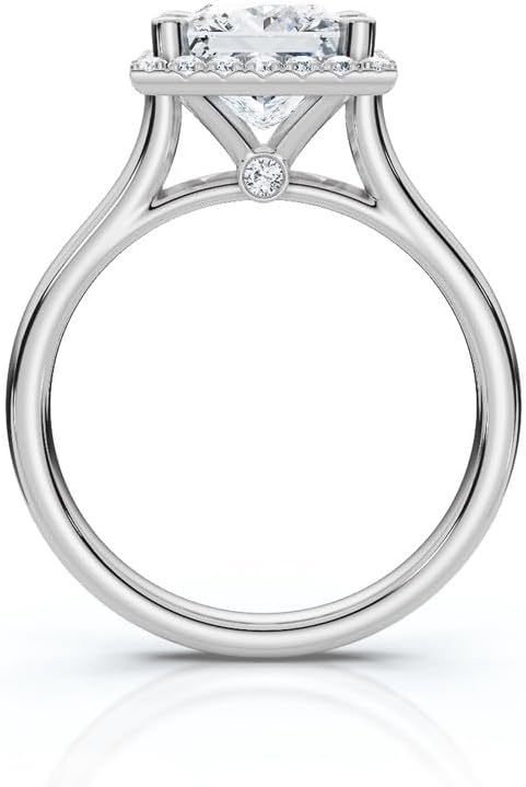 1-5 Ct Princess Moissanite Engagement Ring 10k 14k 18k Rose Gold & 925 Sterling Silver Solitaire Engagement Ring Christmas gift for Women