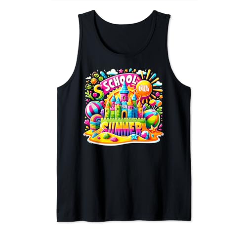 Schools Out For Summer Last Day Of School Boy Girls Kids Camiseta sin Mangas