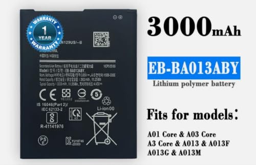 Image of Original EB-BA013ABY Battery for Samsung Galaxy M01-core /A01-core Battery with 1 Year Warranty** (SUPER63)