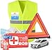 Produktbild autogadget 3 in 1 - Verbandskasten & Warnweste & Warndreieck - Geprüft & aktuelle Norm - Autozubehör Set 2026 - KFZ Verbandskasten Pkw Set- Auto Erste Hilfe Pannenset & Unfall (3 in 1 Set)