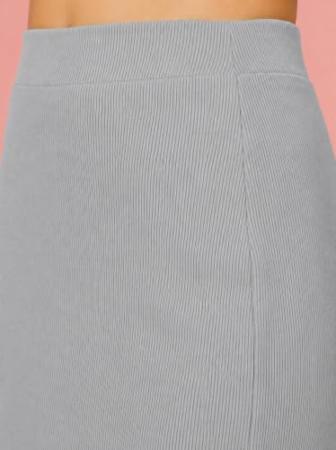 Image of FYLTR Women's Stretchable Mid Rise Midi Skirt|Side Slit|Slim Fit Casul wear