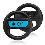  TechKen Switch Joycon Lenkrad*2, Joy-Con Racing Wheel Switch JoyCon Griff Lenkrad Switch Racing Lenkrad Mario Kart Rennspiel Zubehör Game Lenkrad für Switch Joycon,Größere Größe,16 * 16 * 3,7 cm