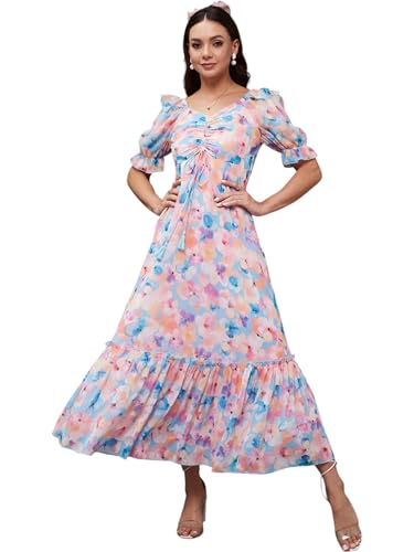 Image of Miss Chase Women's Round Neck Cap Sleeves Lace Knee -Long Skater Dress