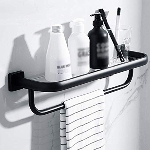 Estante de vidrio para espejo de baño de 40cm con varilla 5