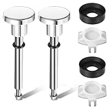 2 Set Shower Diverter Kit Including Diverter Valve Stems Cup Seals and Gates Bathroom Shower Bathtub Leaky Faucet Repair Replacement Parts Silver 2.36 × 0.72 Inches Stainless Steel