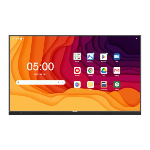 Image of BIG VUE Pro 65 Inch Android 16 Interactive Television + Stand | 4K UHD Flat Panel Board | Ultra Octa-Core Processor | 8GB RAM + 128GB ROM | AI Feature & Voice Control Remote for Teaching & Business