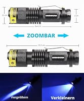 DARKBEAM UV Licht 365nm LED Taschenlampe, Ultraviolett Tragbare,2 Stück – Ansicht 6