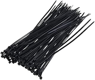 100pcs 2.5 * 100mm 2.5 * 150mm 2.5 * 200mm Self Locking Nylon Cable Zip Ties (Black 100Pcs,2.5x200mm)
