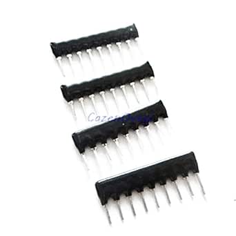 10pcs DIP Resistor Network Arrays - 9 Pin 220 Ohm Exclusion Type (Multiple Values Available)