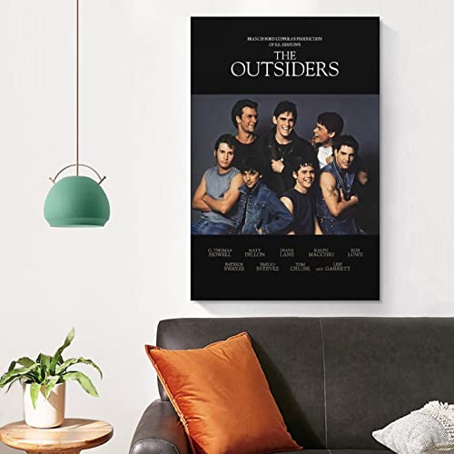 The Outsiders Movie Poster Teen Drama Office Poster Art Canvas Painting Print Wall Art Canvas Prints Hanging Picture Home Decor Unframe 16X24Inch #TOP3