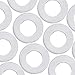 100 Pieces Metal Stamping Blanks M10, 20x10x1.5mm Aluminum Flat Washers Silver Round Washers Round Stamping Tags with Center Hole for Bracelet DIY Craft Jewelry Making Screw Fastening