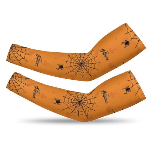 Xmkltbz 1 Pair Cooling Arm Sleeves, Unisex Warmer Spandex Sports Cover Uv Sun Protection for Cycling Golf Running S Print Green Turquoise Funny Cactus and Succulent Characters Seamless