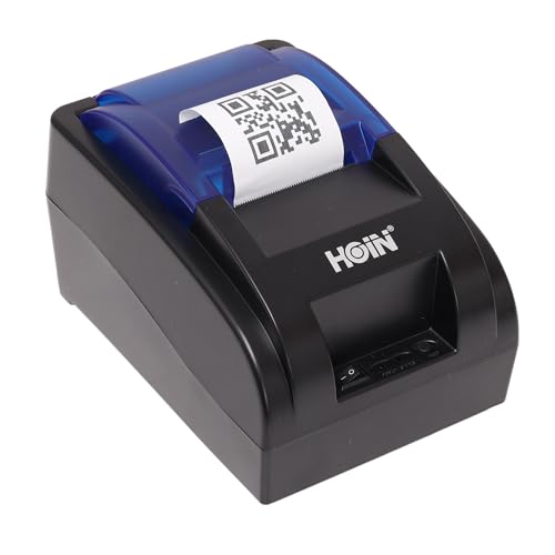 Image of HOIN 58MM (2 Inch) Bluetooth + USB Thermal Receipt Printer | Compatible with ESC /POS Print Billing Invoice | Mobile Printing - (No Battery Backup) 1 Year Warranty