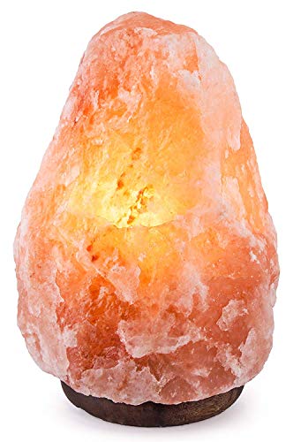 Needs&Gifts - Lámpara de sal de cristal rosado, de alta calidad, de 7 a 10 kg de curación natural a base de iones terapéuticos 100% puros, sal del Himalaya