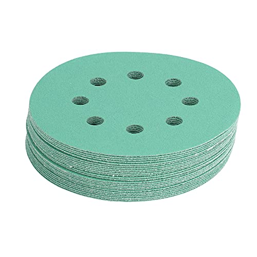 Kznifmk 25 Pcs Profesional Anti Zueco 125 Mm Papel De Lija 5 Pulgadas Película Disco De Lijado Mojado y Seco Gancho y Lazo Herramientas Abrasivas con Sémola 120