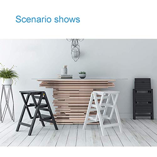 Silla de escalera de madera maciza completa y estable CHEWYNP 6