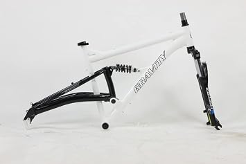 Gravity FSX 26 inch Wheel Aluminum Disc Brake Full Dual Suspension Bike Frame with Rear Shock