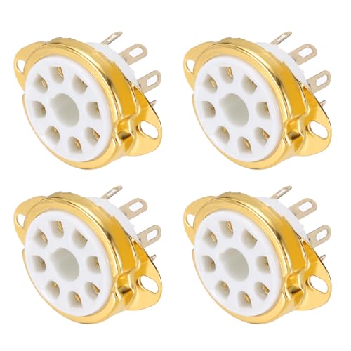 Support tube céramique 8 broches MECCANIXITY blanc haute résistance pour circuit PCB