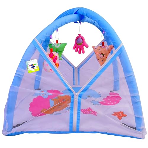 Image of Toddylon Baby Bedding New Born Baby Bed | Mosquito Net | Mattress | Play Gym Bed | Insect Protection Net | Infants | Mosquito Safety Net | Baby Boys Girls (0-6 Months)