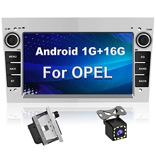 CAMECHO Android 10.0 Autoradio pour Opel, 7 Pouces unité de tête stéréo Voiture 2 Din avec Lecteur de USB Bluetooth FM RDS Lien Miroir pour Astra Corsa Vectra Zafira + Caméra Arrière
