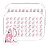 Lot de 100 Mini-Stickers Aspirateur – Pack de 2 Plaques de 50 – Autocollants Planification...