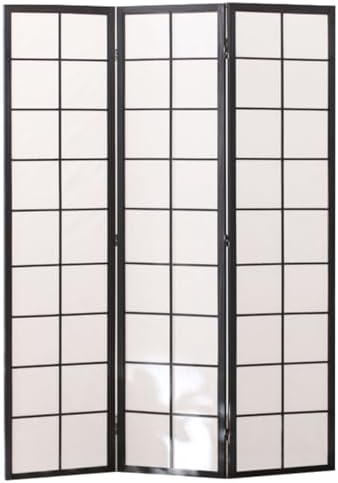 Freestanding Privacy Room Divider, Portable Wood Partition Screen with Adjustable Panels for Home, Office, Bedroom, and Bathroom