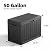 GGYI 50 GallonOutdoor Storage Box,Resin Deck Boxes Waterproof, IndoorOutdoor Bin for Package Delivery, Patio Cushions, Gardening Tools, Lockable, UV Resistant