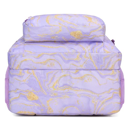 Image of abshoo Classical Basic Marble Womens School Backpack For College Teen Girls Water Resistant Bookbag (Marble Purple)