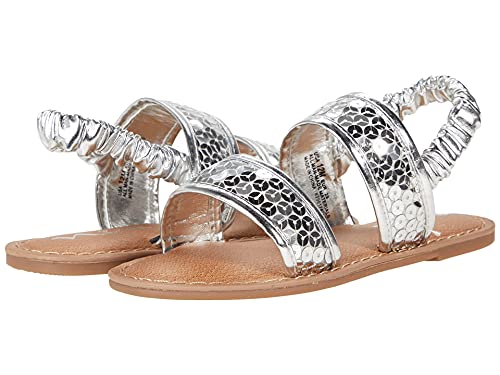 NINA Girl's CIA-T (Toddler/Little Kid) Silver Sequins 11 Little Kid M