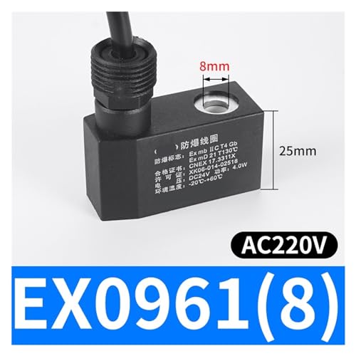 Bobine d'électrovanne EX0960A haute précision et isolation électrique DC24V