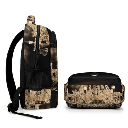 Mochila para portátil versátil con candelabro de cristal de día 7