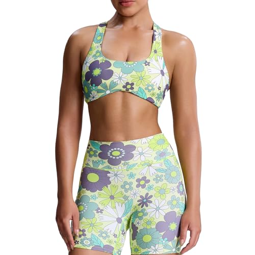 Image of Aoxjox Define Sculpt Racerback Sports Bra | women's workout fitness yoga crop tank, breathable fabric, 4-way stretch, moisture-wicking, gym essential