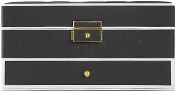 Piece of High-capacity Three-layer Jewelry Box Drawer Storage Earrings Necklace(E)