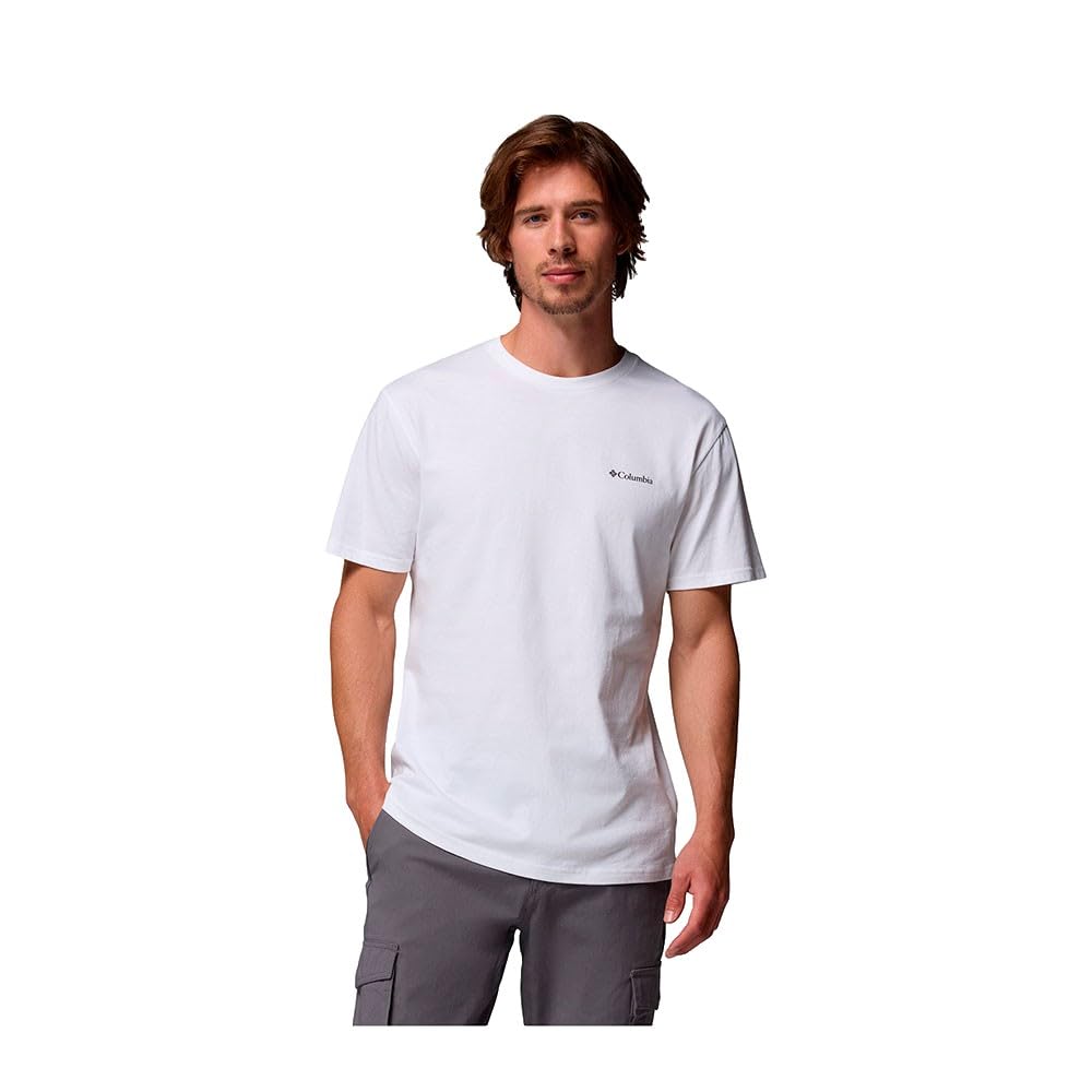 Columbia Men's Csc Basic Logo Short Sleeve T-Shirt, White, Size S, Men