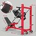 Imagen de SPORTNOW Prensa de piernas con Ruedas y Bloque Gemelos Gimnasio 455 kg