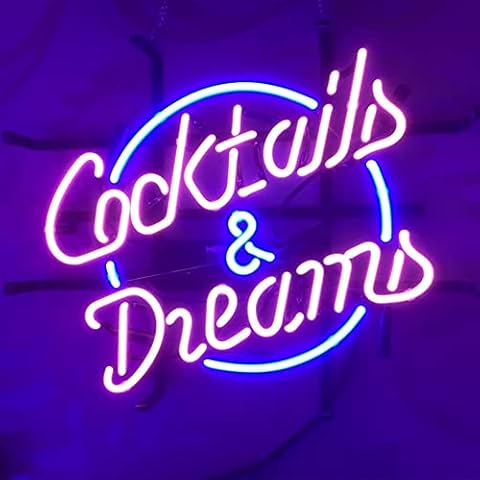 Letrero de luz de neón COCKTAILS AND DREAMS de LiQi Cover