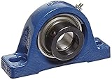 SKF P2B 200-FM Pillow Block Ball Bearing, 2 Bolts, Normal Duty, Eccentric Collar, Contact Seals, 2'...