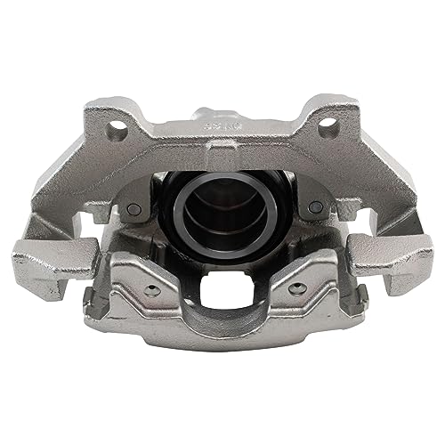Image of TRQ Rear Brake Caliper Set Zinc Coated Brackets Compatible with 2018 Fiat 500X 2018-2020 Jeep Compass 2018 Jeep Renegade