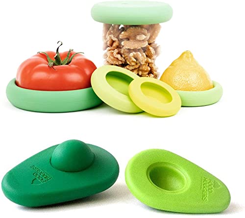 10 Best Food Huggers Silicone That Keep Your Leftovers Fresh 3 Food Huggers Zero Waste Starter Kit (7 Pieces)