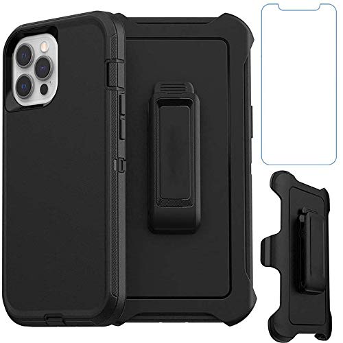 50% Off Discount Compatible case for iPhone 12 pro max (6.7) -Defender Series with Belt Clip Triple Layer Heavy Duty Protective Defender Cover Holster & Kickstand  Drop-Shock Proof