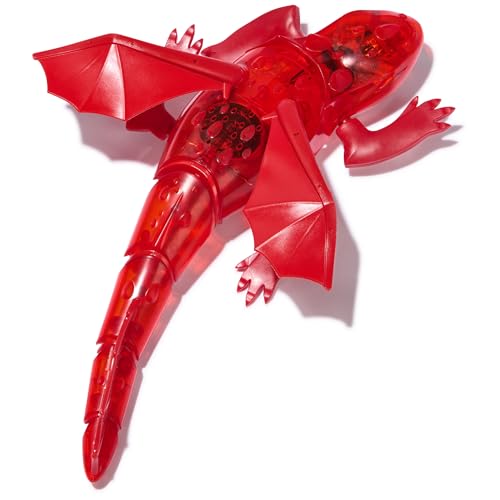Image of HEX Bots Remote Control Dragon, Rechargeable Robot Dragon Toys for Kids, Adjustable Robotic Figure Toys for Boys & Girls Ages 4 & Up, Red
