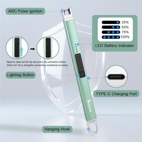 Encendedor eléctrico recargable USB SUPRUS miniatura 6