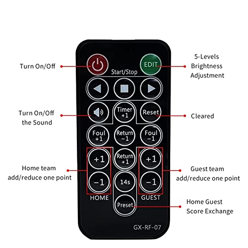 Marcador Digital para Baloncesto con Control Remoto miniatura 3