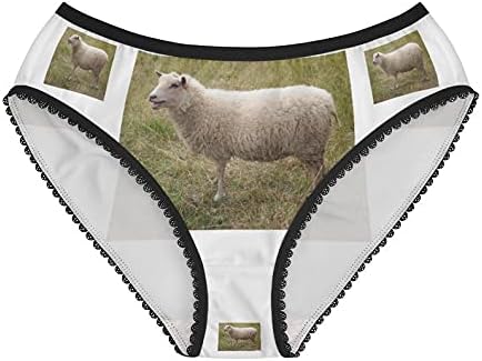 Domestic Sheep Panties, Domestic Sheep Underwear, Briefs, Cotton Briefs, Funny Underwear, Panties For Women